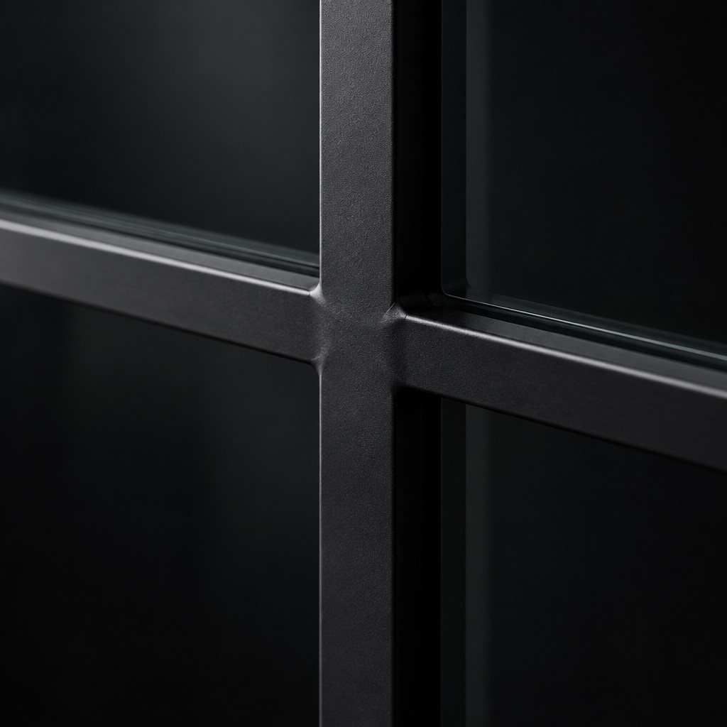 Welded cross of steel glazing bars